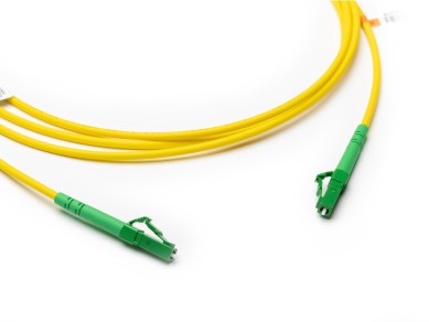 LC-Simplex APC to LC-Simplex APC UNIBOOT Singlemode cable | A1 9/125 µm, yellow, Ø 3 mm, 0.5 m - 100 m main product photo