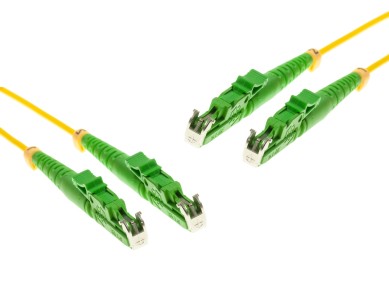 E2000 APC to E2000 APC Singlemode cable | A1 9/125 µm, yellow, 0.5 m - 100 m main product photo