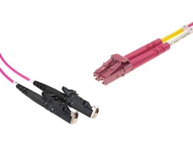 E2000 to LC-Duplex Multimode OM4 cable | 50/125 µm, purple, 0.5 m - 100 m main product photo