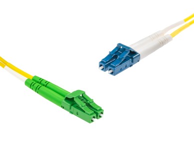 LC-Duplex to LC-Duplex APC Singlemode cable | A1 9/125 µm, yellow, 0.5 m - 100 m main product photo