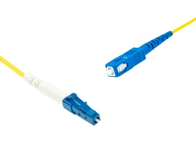 SC-Simplex to LC-Simplex Singlemode cable | A1 9/125 µm, yellow, 0.5 m - 100 m main product photo
