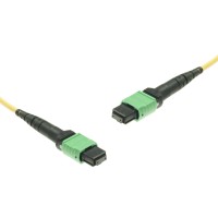 MTP&reg; APC to MTP&reg; APC Singlemode cable | 16 Cores, MPO compliant, A1 9/125 &#181;m, yellow, 0.5 m - 100 m