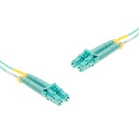 LC-Duplex to LC-Duplex Multimode OM3 cable | 50/125 &#181;m, aqua, 0.5 m - 100 m