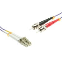 LC-Duplex to ST-Duplex Multimode OM4 cable | 50/125 &#181;m, purple, 0.5 m - 100 m