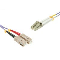 SC-Duplex to LC-Duplex Multimode OM4 cable | 50/125 &#181;m, purple, 0.5 m - 100 m