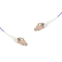 LC-Duplex to LC-Duplex UNIBOOT Multimode OM4 cable | 50/125 &#181;m, purple, &Oslash; 3 mm, 0.5 m - 100 m