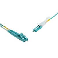 CS-Duplex to LC-Duplex Multimode OM3 cable | 50/125 &#181;m, aqua, 0.5 m - 100 m