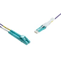 CS-Duplex to LC-Duplex Multimode OM4 cable | 50/125 &#181;m, purple, 0.5 m - 100 m