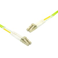 LC-Duplex to LC-Duplex Multimode OM5 cable | 50/125 &#181;m, lime, 0.5 m - 100 m