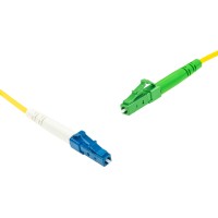 LC-Simplex to LC-Simplex APC Singlemode cable | A1 9/125 &#181;m, yellow, 0.5 m - 100 m