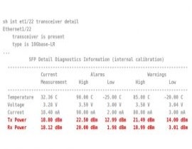 Cisco Nexus 7000 with NX6.2(2) shows wrong TX and RX DDM values